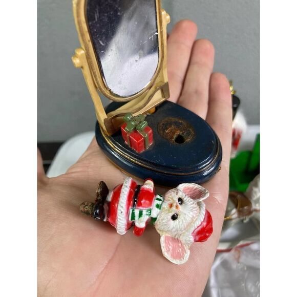 Vintage Christmas Ornaments Set Festive Holiday Tree Retro Home Decor - Picture 9 of 12